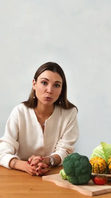 Health video frame with an AI headline and captions